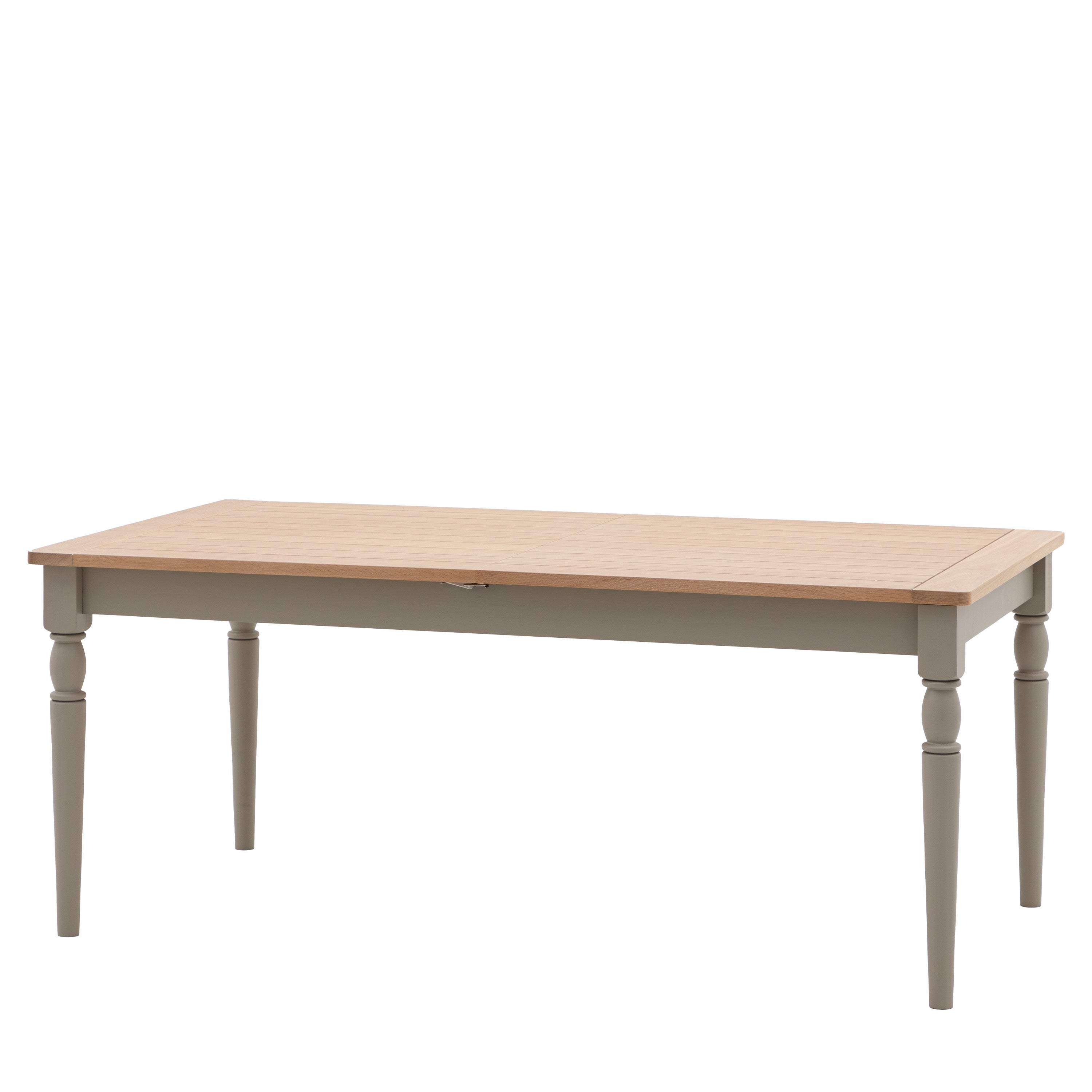 Radley Trestle Natural & Grey Oak Wood Extending Dining Table | 8-10 Seater